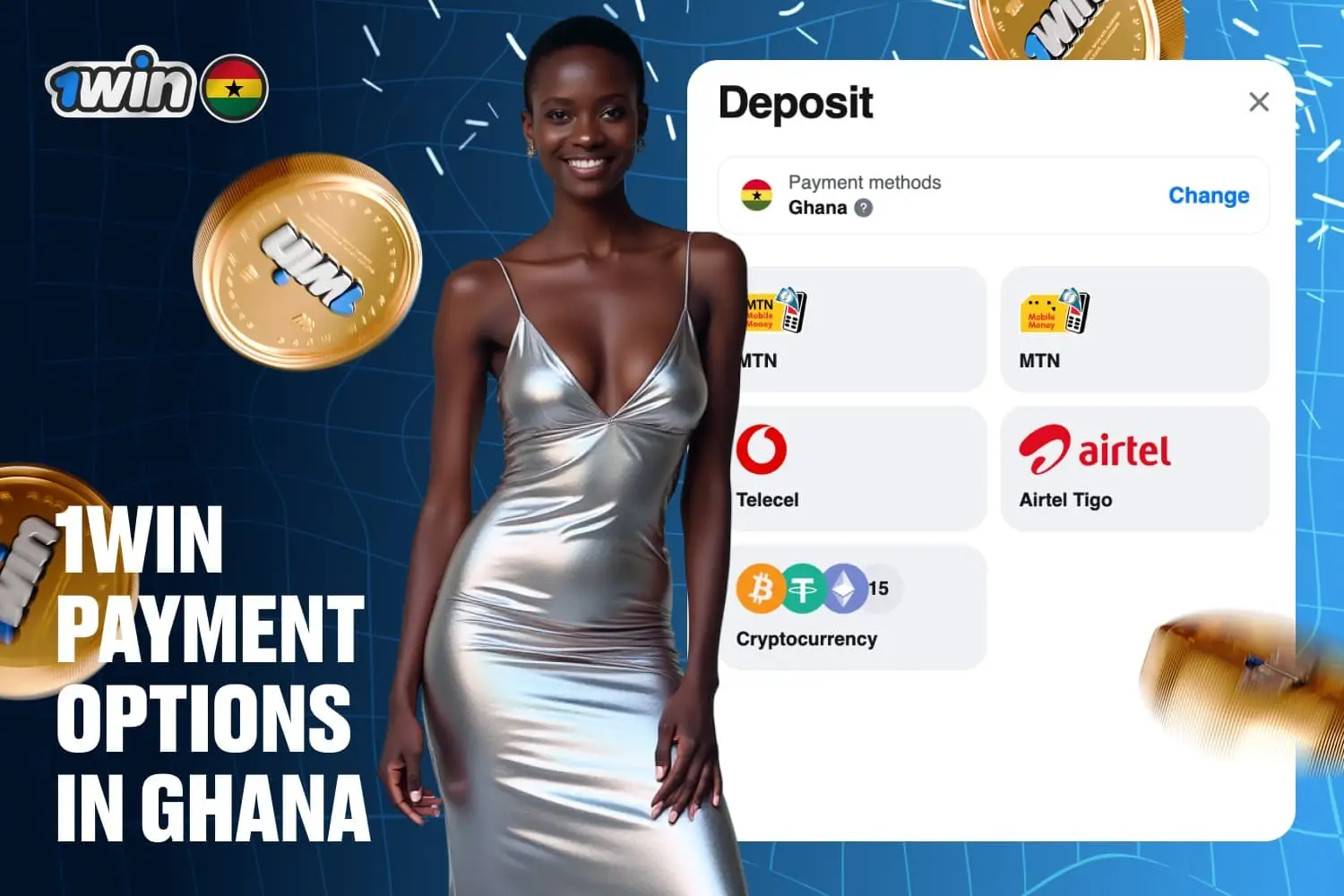 1win Deposit & Withdrawal in Ghana | Payment Options